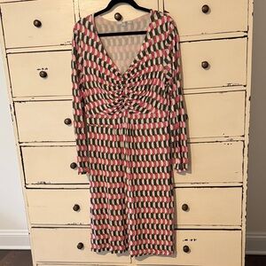Boden Geometric Patterned Dress size 14